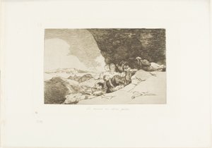 The Same Elsewhere, deska 23 z The Disasters of War od Francisco Jose de Goya y Lucientes
