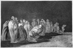 Muži v pytlích, deska 8 "Přísloví" od Francisco Jose de Goya y Lucientes