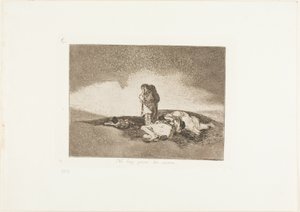 Není nikdo, kdo by jim pomohl, deska 60 z The Disasters of War od Francisco Jose de Goya y Lucientes