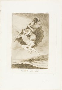 Tady to jde, deska 66 z Los Caprichos od Francisco Jose de Goya y Lucientes