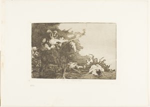 They Do Not Agree, deska 17 z The Disasters of War od Francisco Jose de Goya y Lucientes