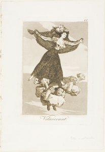 They Have Flown, deska 61 z Los Caprichos (Caprices) od Francisco Jose de Goya y Lucientes