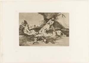 They Make Use of them, deska 16 z The Disasters of War od Francisco Jose de Goya y Lucientes