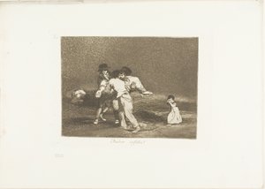 Nešťastná matka!, deska 50 z The Disasters of War od Francisco Jose de Goya y Lucientes