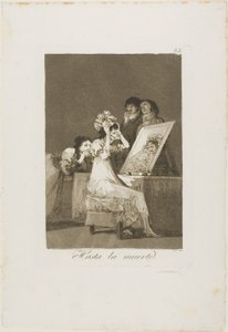 Až do smrti, deska 55 z Los Caprichos od Francisco Jose de Goya y Lucientes