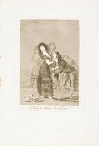 Který z nich je The More Overcome?, deska 27 z Los Caprichos od Francisco Jose de Goya y Lucientes