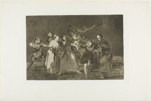Rány se hojí rychleji než uspěchaná slova, deska 16 z Los Proverbios od Francisco Jose de Goya y Lucientes