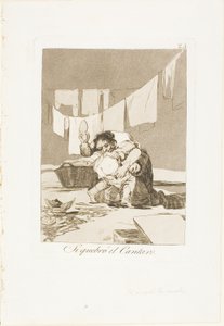 Ano, rozbil hrnec, talíř 25 z Los Caprichos od Francisco Jose de Goya y Lucientes