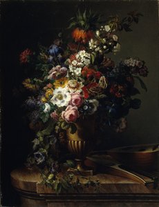 Váza s květinami od Francisco Lacoma y Fontanet