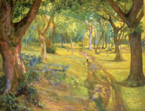 LES - 1923 - OLEJ / PLÁTNO - 90X68 CM od Francisco Llorens Diaz