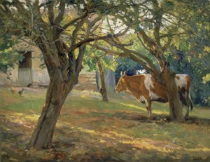ZAHRADA PÁNA JUANA – 1930 / 36–70,5X90 CM– od Francisco Llorens Diaz