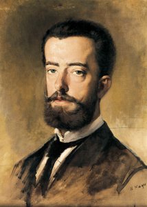 Portrét Amadea I. Savojského (1845-1890), španělského krále od Francisco Sans y Cabot