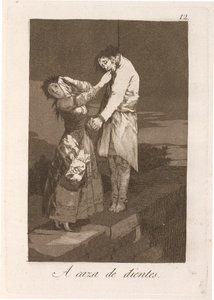 A caza de dientes (Lov na zuby) od Francisco de Goya
