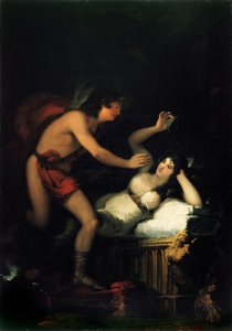 Alegorie lásky Amor a Psyché od Francisco de Goya