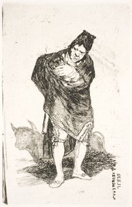 Andaluský pašerák s býkem od Francisco de Goya