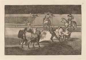 Banderillas s petardami od Francisco de Goya