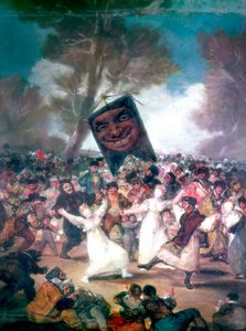 Býčí zápasy na vesnici, 1812-1814 od Francisco de Goya