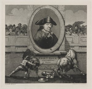 Býčí zápasy: Frontispiece, 1876. od Francisco de Goya