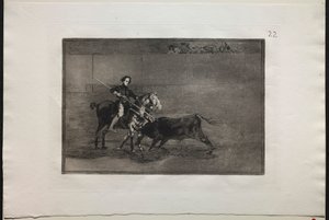 Býčí zápasy: Mužná odvaha oslavované Pajuelery v Ringu na Saragose, 1876. od Francisco de Goya