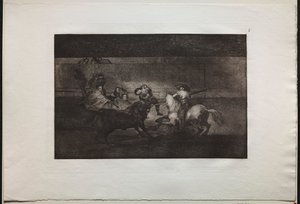 Býčí zápasy: Smrt Pepe Illa (3. kompozice) od Francisco de Goya