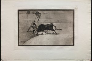 Býčí zápasy: Nešťastná smrt Pepe Illa, v ringu v Madridu, 1876. od Francisco de Goya
