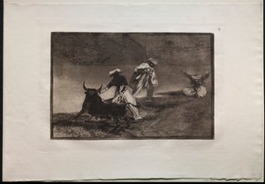 Bullfights: They Play Another with the Cape in an Enclosure, 1876. od Francisco de Goya