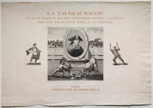 Býčí zápasy: Titulní strana od Francisco de Goya
