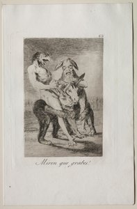 Caprices: Podívejte se, jak jsou slavnostní!. od Francisco de Goya