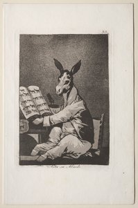 Caprichos: A jeho dědeček také.. od Francisco de Goya