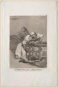 Caprichos: Buďte rychlí, oni se probouzejí. od Francisco de Goya