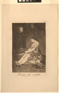 Caprichos: Protože byla náchylná.. od Francisco de Goya