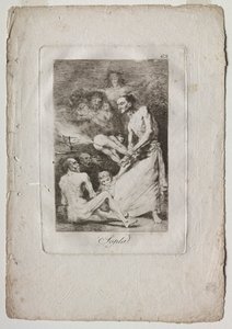 Caprichos: Blow, 1799. od Francisco de Goya