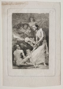 Caprichos: Blow, c. 1799. od Francisco de Goya