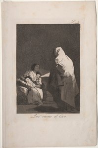 Caprichos: Tady přichází Bogieman od Francisco de Goya