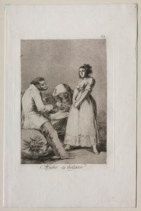 Caprichos: Je lepší být líný. od Francisco de Goya