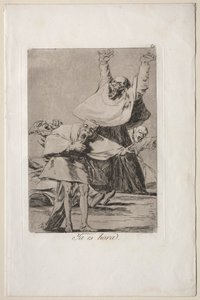 Caprichos: Je čas. od Francisco de Goya