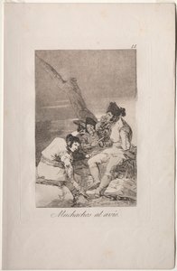 Caprichos: Chlapci se připravují. od Francisco de Goya
