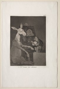 Caprichos: Ani více, ani méně. od Francisco de Goya