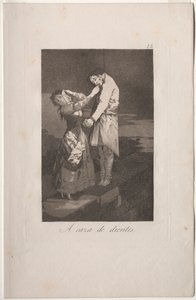 Caprichos: Hledání zubů. od Francisco de Goya