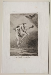Caprichos: Krásná učitelka! od Francisco de Goya