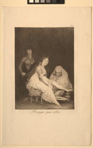 Caprichos: Modlí se za ni. od Francisco de Goya