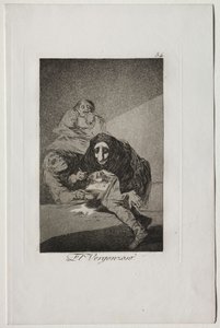 Caprichos: Zahanbený od Francisco de Goya