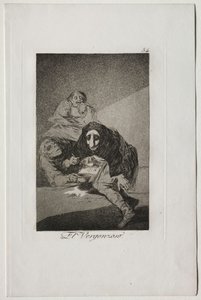 Caprichos: The Shamefaced One. od Francisco de Goya