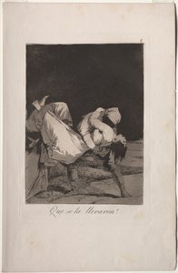 Caprichos: Odnesli ji! od Francisco de Goya