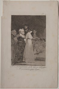 Caprichos: Řeknou „ano“ a podají ruku prvnímu příchozímu. od Francisco de Goya