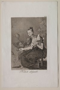 Caprichos: Jemně se točí. od Francisco de Goya