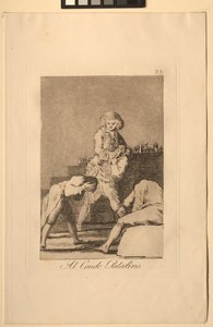 Caprichos: Hraběti Palatinovi nebo hraběti z patra. od Francisco de Goya