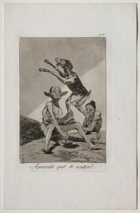 Caprichos: Počkejte, až budete pomazáni od Francisco de Goya