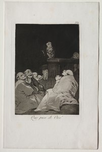 Caprichos: Jaký zlatý zobák! od Francisco de Goya