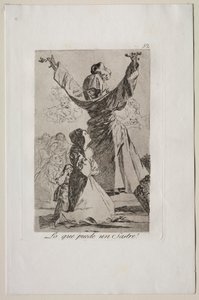 Caprichos: Co dokáže krejčí! od Francisco de Goya